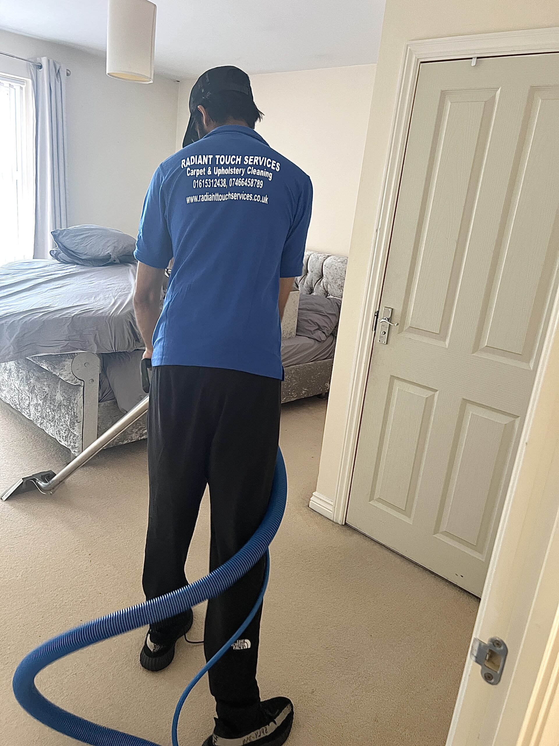 Professional carpet and upholstery cleaning in Manchester by Radiant Touch Services