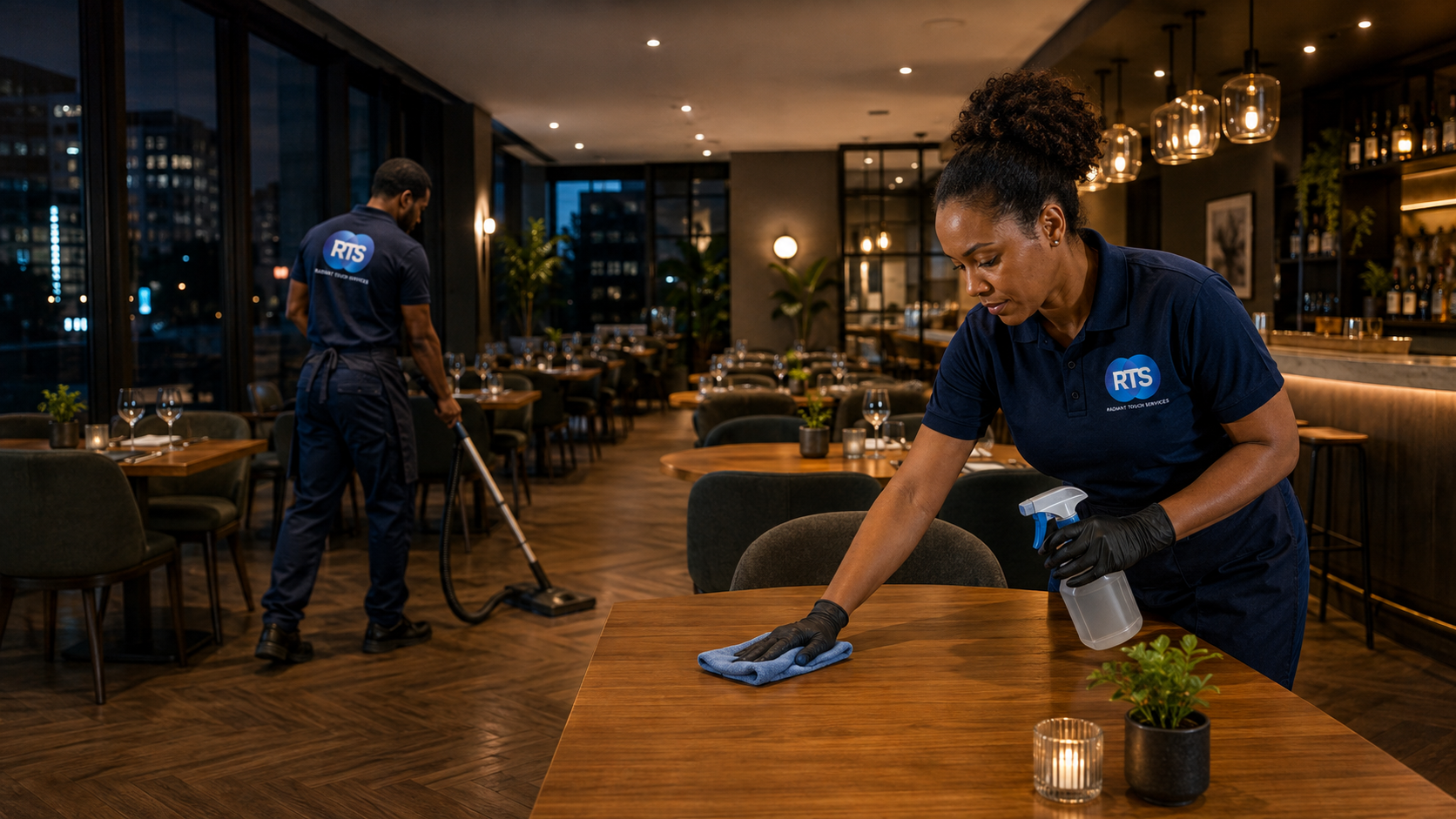 Professional restaurant cleaning services in Manchester by Radiant Touch Services